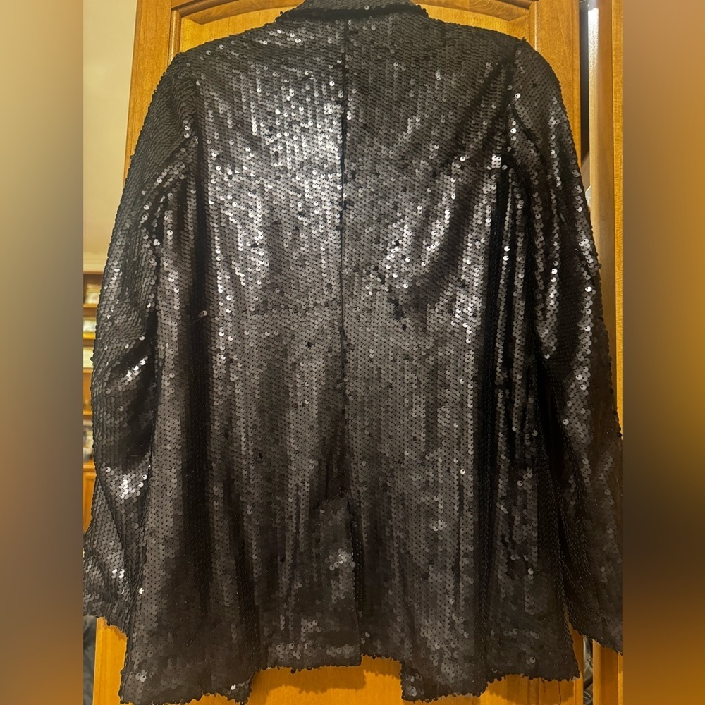 NWT Black sequined blazer - Picture 5 of 9